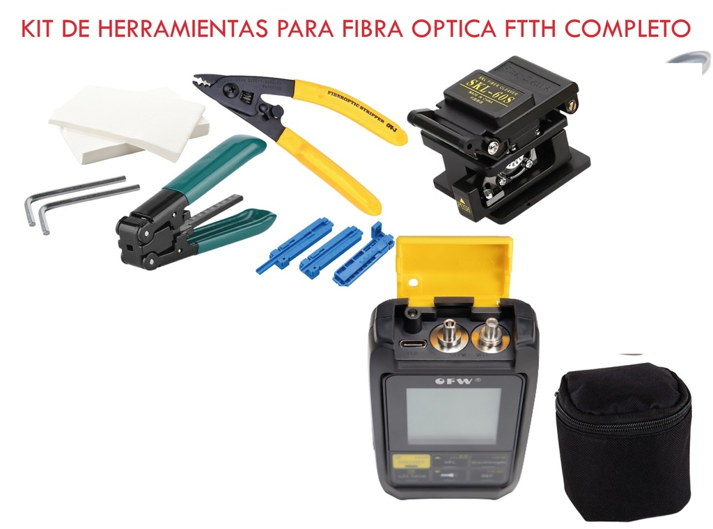 KIT DE HERRAMIENTAS FTTH 4 EN 1