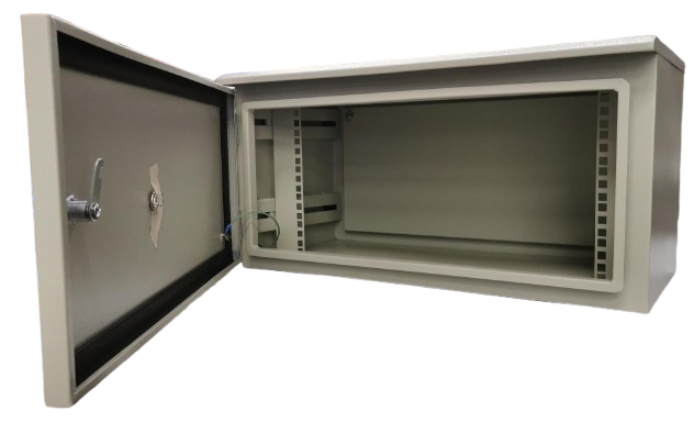 GABINETE RACK EXTERIOR 30X60X30 CON MONTAJE PARA POSTE 
