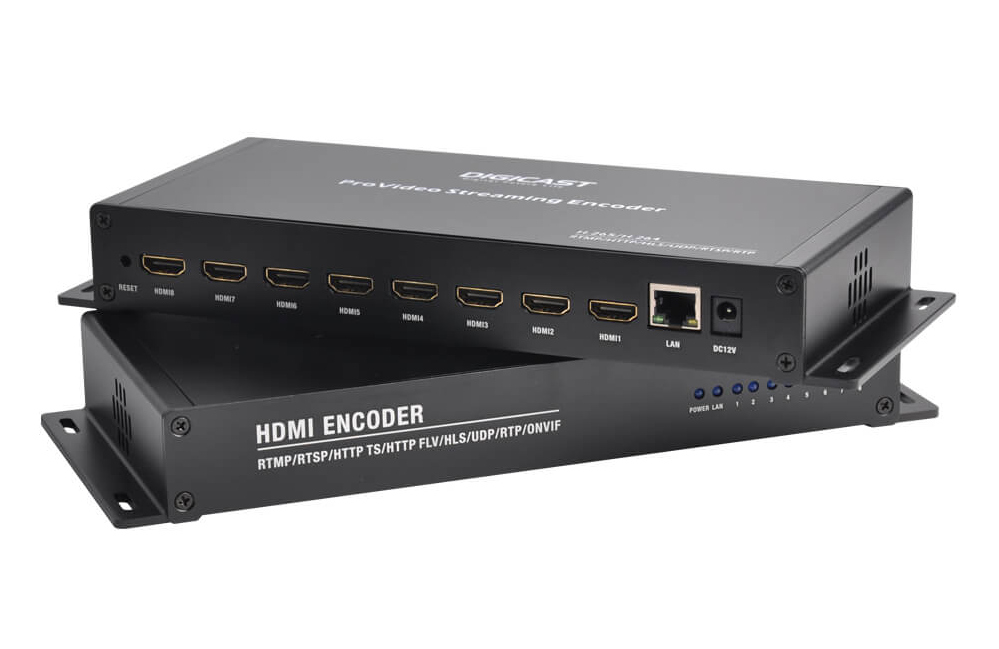 ENCODER DE 8 CANALES HDMI PARA IPTV MODELO XE8D