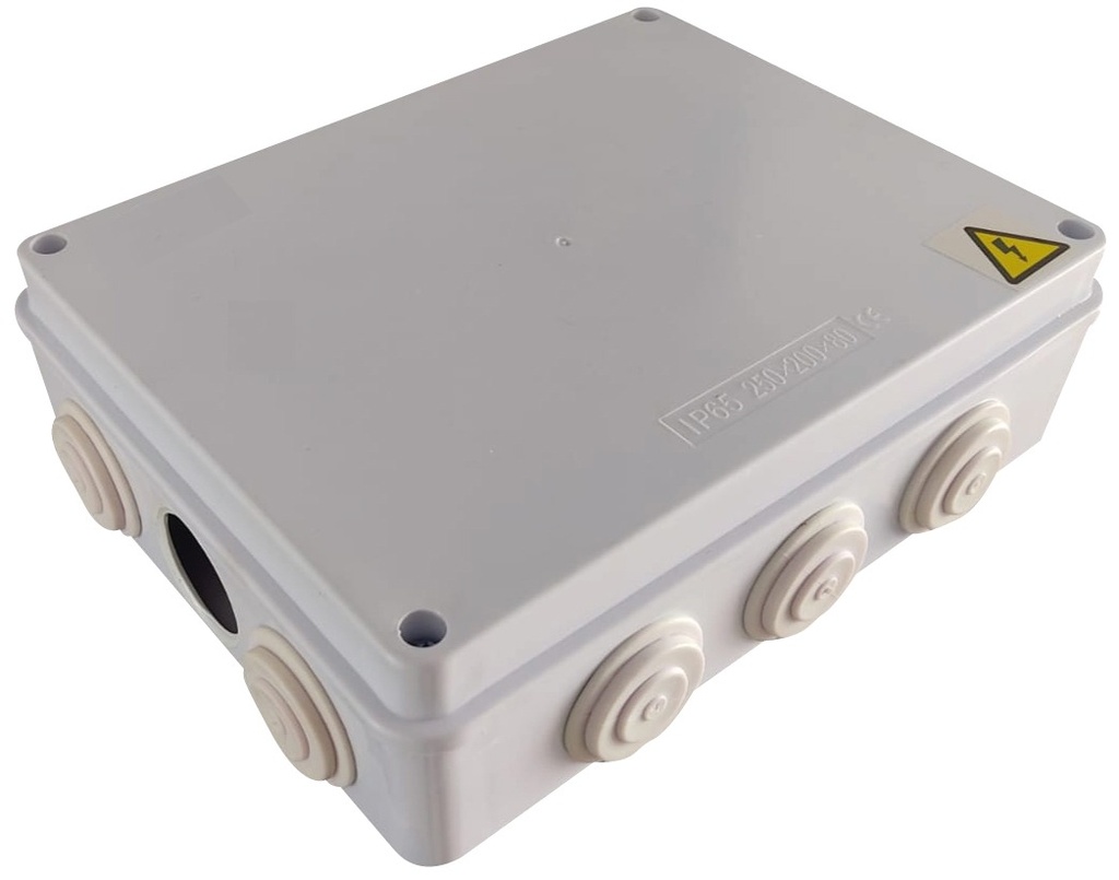 CAJA PLASTICA DE PASO 25X20X80 CON MEMBRANA