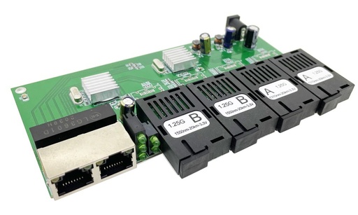 [977] SWITCH BOARD 4 FIBRA 2 RED TARJETA