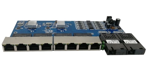 [909] SWITCH BOARD 8 RED 2 FIBRA TARJETA AZUL
