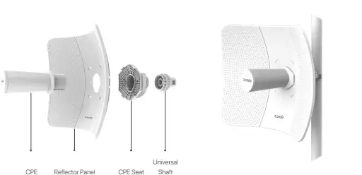 [622] RADIO ENLACE TENDA PTP 5GHZ 23DBI 11AC